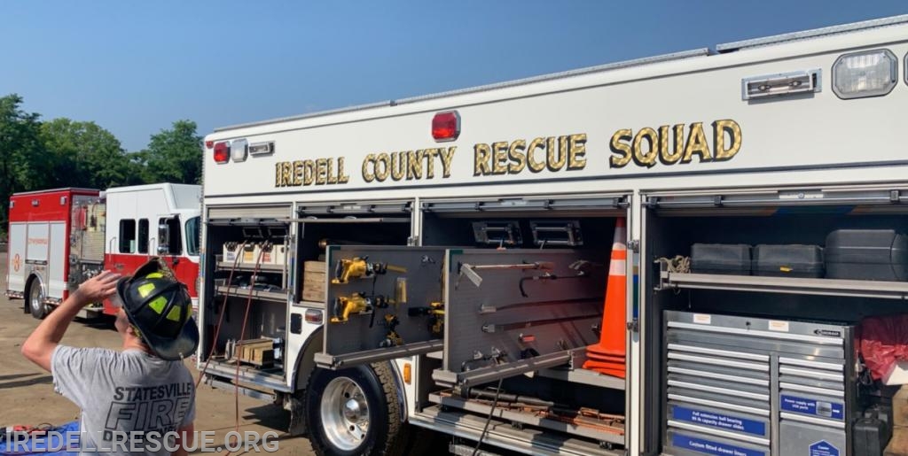 Statesville Fire Engine 3 participated in extrication training with Iredell Rescue on 5/25/19. All agencies are always welcome to join us for training!